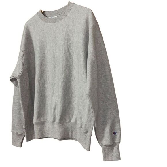 Champion Mens Reverse Weave Crewneck Sweatshirt grey size large - Picture 2 of 11